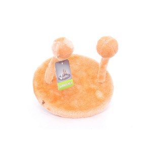 Игрушка для кошек НЛО 20х25 см оранжевая, плюш