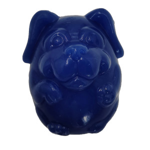 Игрушка для собак щенок с пищалкой 8 см синий