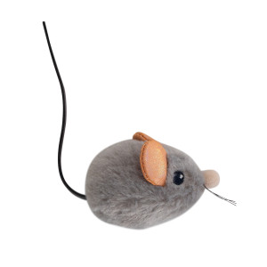 Petstages - Игрушка для кошек "мышка со звуком" с кошачьей мятой 4 см