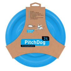 PitchDog летающий диск d 24 см, голубой