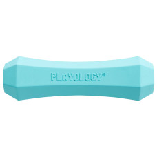 Playology - Жевательная палочка SQUEAKY CHEW STICK для собак средних пород с ароматом арахиса, средняя, цвет голубой