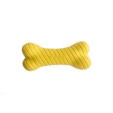 Playology - Двухслойная жевательная косточка DUAL LAYER BONE для собак средних пород с ароматом курицы, средняя, цвет желтый