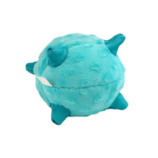 Playology - Сенсорный плюшевый мяч PUPPY SENSORY BALL 11 см для щенков мелких и средних пород 8-16 недель с ароматом арахиса, цвет голубой