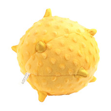 Playology - Сенсорный плюшевый мяч PUPPY SENSORY BALL 15 см для щенков средних и крупных пород 8-16 недель с ароматом курицы, цвет желтый