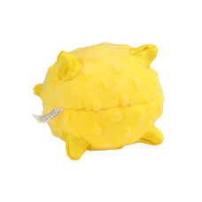 Playology - Сенсорный плюшевый мяч PUPPY SENSORY BALL 11 см для щенков мелких и средних пород 8-16 недель с ароматом курицы, цвет желтый