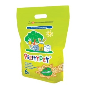 Pretty Cat - Наполнитель для грызунов осиновые гранулы (PrettyPet) 6 л