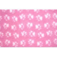 ProFleece коврик меховой 1х1,6 м розовый/белый