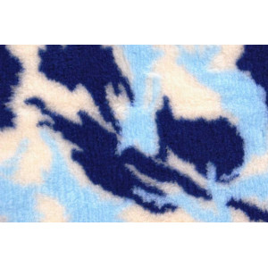 ProFleece коврик меховой 1х1,6 м камуфляж синий/голубой/белый