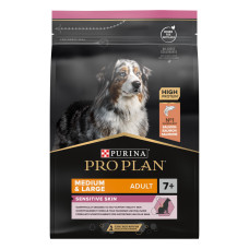 Purina Pro Plan - Корм для пожилых собак с чувствительной кожей с лососем и рисом