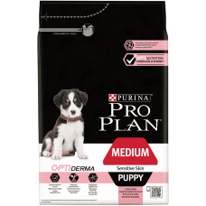 Purina Pro Plan - Корм для щенков с чувств. кожей с лососем и рисом (puppy medium sensitive)