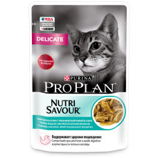 Purina Pro Plan - Кусочки в соусе для кошек идеальное пищеварение с океанической рыбой