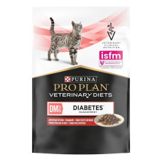 Purina Pro Plan - Кусочки в соусе для кошек при сахарном диабете с говядиной (feline dm)