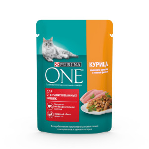 Purina Pro Plan - Паучи для стерилизованных кошек с курицей и зеленой фасолью