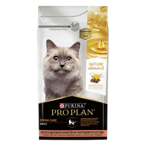 Purina Pro Plan - Сухой корм для кошек Nature Elements красивая шерсть и здоровая кожа, с лососем 12425481