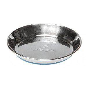 Миска с противоскользящим дном "Anchovy" 200 мл, голубой (S/LESS STEEL CAT BOWL) CBOWL21B