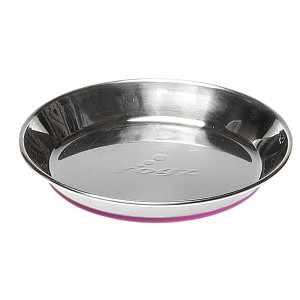 Миска с противоскользящим дном "Anchovy" 200 мл, розовый (S/LESS STEEL CAT BOWL) CBOWL21K