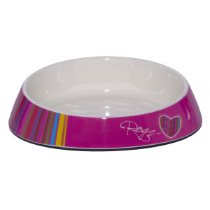 Миска для комфортного кормления "Fishcake" 200 мл, "Розовые леденцы" (MELAMINE CAT BOWL) CBOWL31H