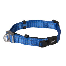 Rogz - Ошейник "Utility" с системой безопасности, M (24-39 см), ширина 1,6 см, синий (SAFETY COLLAR) HBS16B