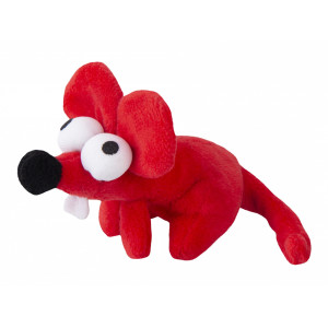 Rogz - Игрушка для кошек плюшевая мышка с кошачьей мятой, красный (CATNIP PLUSH MOUSE) CTC01-C