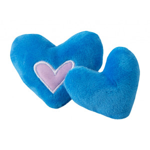 Игрушка для кошек плюшевые сердечки с кошачьей мятой (2 шт), синий (CATNIP HEARTS 2PK) CTC02-B
