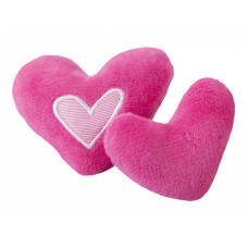 Rogz - Игрушка для кошек плюшевые сердечки с кошачьей мятой (2 шт), розовый (CATNIP HEARTS 2PK) CTC02-K