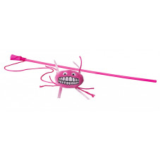 Rogz - Игрушка-дразнилка для кошек плюшевая Flossy Grinz с кошачьей мятой, розовый (CATNIP FLOSSY GRNZ WAND) CTT04-K
