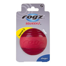 Rogz - Мяч с пищалкой, красный, Squeekz