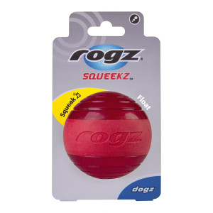Мяч с пищалкой, красный, Squeekz