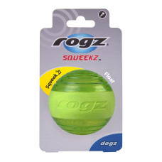 Rogz - Мяч с пищалкой, лайм, Squeekz