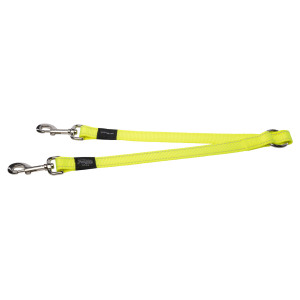 Ремень-сворка для двух собак серия "Utility", размер XL, ширина 2,5 см, желтый, DOUBLE SPLIT LEAD