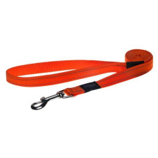 Rogz - Поводок для собак "Utility", S, ширина 1,1 см, длина 1,8м, оранжевый (FIXED LEAD)