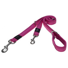 Rogz - Поводок для собак перестежка "Utility", M, ширина 1,6 см, длина 1-1,3-1,6м, розовый (MULTI PURPOSE LEAD)