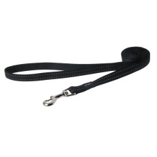 Rogz - Поводок для собак "Utility", L, ширина 2 см, длина 1,8м, черный (FIXED LONG LEAD)