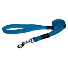 Rogz - Поводок для собак "Utility", XL, ширина 2,5 см, длина 1,2м, голубой (FIXED LEAD)