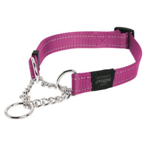 Полуудавка строгая "Utility", XL (43-73 см), ширина 2,5 см, розовый (OBEDIENCE HALF CHECK COLLAR) HC05K