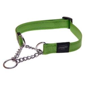 Полуудавка строгая "Utility", XL (43-73 см), ширина 2,5 см, лайм (OBEDIENCE HALF CHECK COLLAR) HC05L