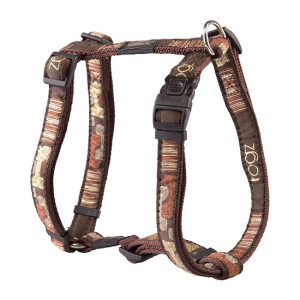 Шлейка "Fancy dress", M (32-52см), ширина 1,6 см, "Кофейные косточки" (H-HARNESS) SJ12CE