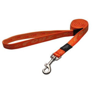 Поводок для собак "Alpinist", S, ширина 1,1см, длина 1,8м, оранжевый (FIXED LEAD)