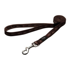 Rogz - Поводок для собак "Alpinist", S, ширина 1,1см, длина 1,8м, шоколадный (FIXED LEAD)