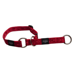 Полуудавка строгая "Alpinist", M (31-45см), ширина 1,6см, красный (WEB HALF CHECK COLLAR) HBC23C