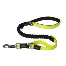 Rogz - Поводок для собак с системой "антирывок" XL (ширина 2,5см, длина 0,8 м), желтый (SHOCK ABSORBING SHORT LEAD (XL))