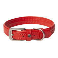 Rogz - Ошейник "Leather", M, красный, 30-39 см