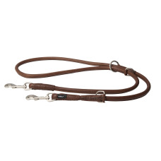 Rogz - Поводок для собак "Leather", L, коричневый, 2 м
