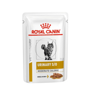 Royal Canin S/O -  Кусочки в соусе для кошек при профилактике МКБ и избыточном весе (Urinary S/O Moderate Calorie)