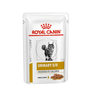 Royal Canin S/O - Кусочки в соусе для кошек при профилактике мкб и избыточном весе (urinary s/o moderate calorie)