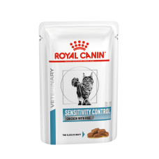 Royal Canin - Кусочки в соусе для кошек при пищевой аллергии с острой непереносимостью (sensitivity control canine )