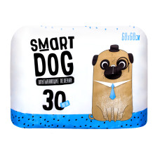 Smart Dog - Впитывающие пеленки для собак 60*60см, 30шт