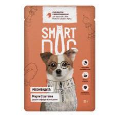 Smart Dog - Паучи для собак малых и средних пород кусочки утки в аппетитном желе