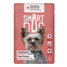 Smart Dog - Паучи для собак малых и средних пород кусочки телятины в аппетитном желе