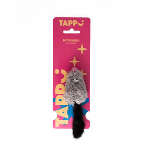 Игрушка "Саваж" для кошек мышь с добавлением кошачьей мяты и с хвостом из натурального меха норки